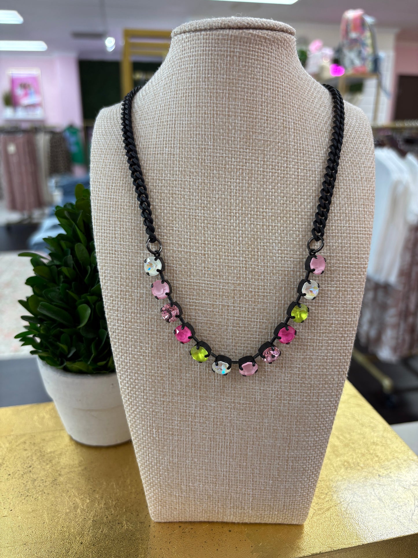 Tova Mini Oakland Necklace Smutt- Floral Crush