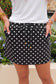 After Dark Polka Dot Skort