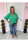 Chrissy Bubble Sleeve Seersucker Blouse