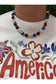 Tova Sophia Necklace Red, White & Blue