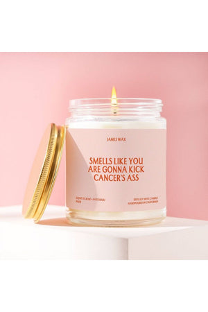 Kick Cancers Ass Candle