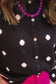 Black Polka Dot Cardigan