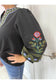 Nikki Black Embroidered Top