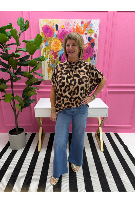 Bronwin Leopard Print Blouse