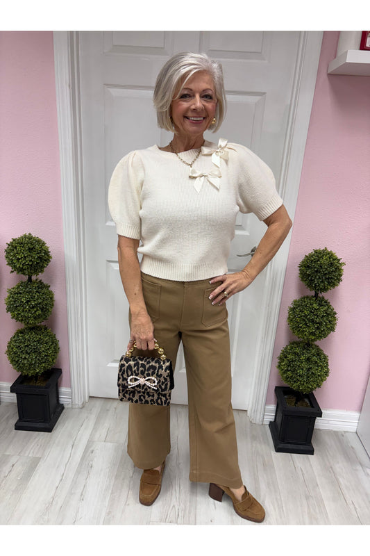 Soft Washed Wide Leg Pant