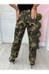 Camo High Rise Ankle Double Roll