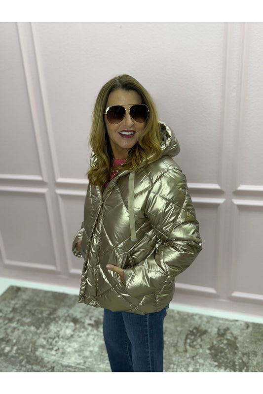 Ladies Short Woven Padded Jacket