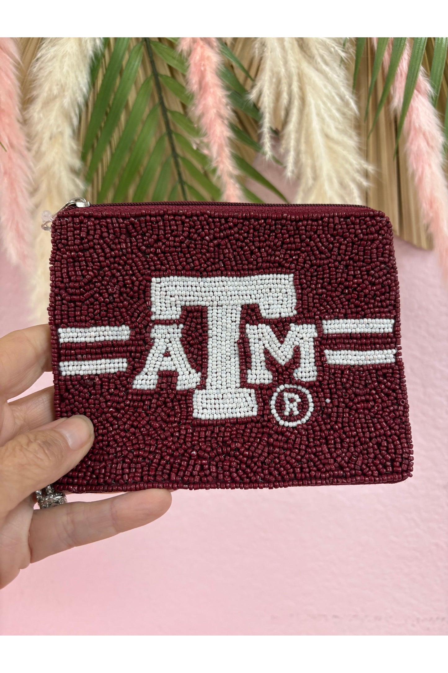 A&M Beaded Coin Pouch