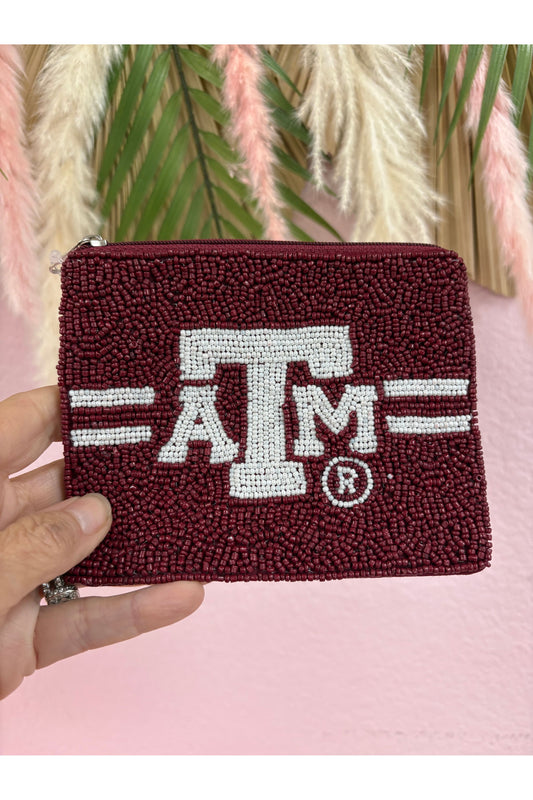A&M Beaded Coin Pouch