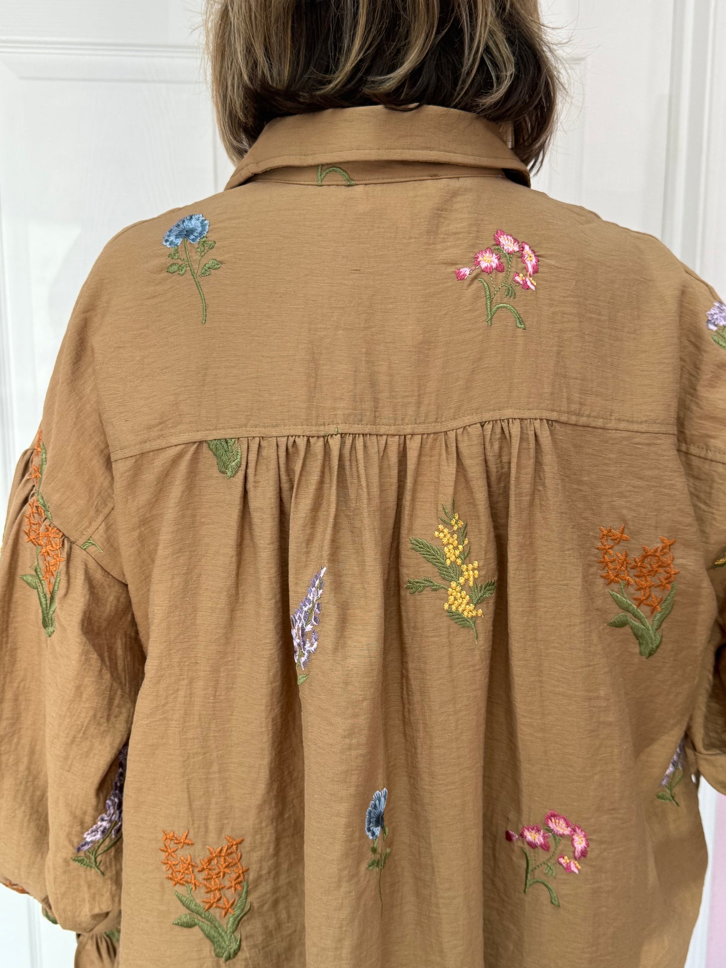 Patricia Embroidered Flowers Blouse