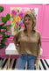 Metallic Snake Dolman Blouse