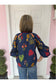 Carolina Midnight Floral Blouse
