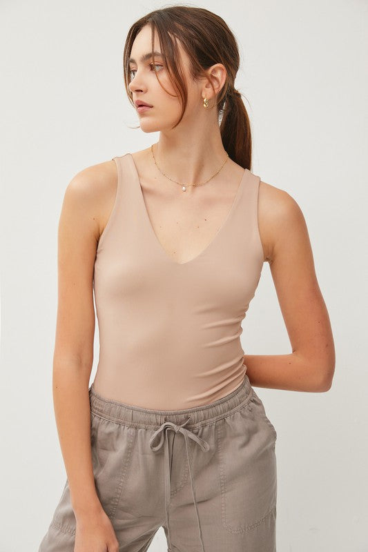 Basic VNeck Tank Bodysuit