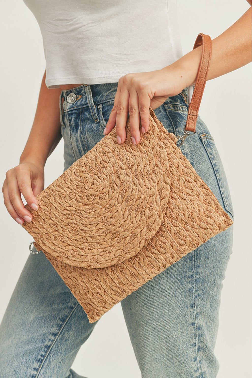 Straw Clutch Bag