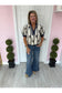 Abstract Patterned Embroidered Blouse