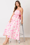 Pink Floral Ric Rac Dress