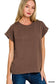 Tricia Folded Sleeve Tee