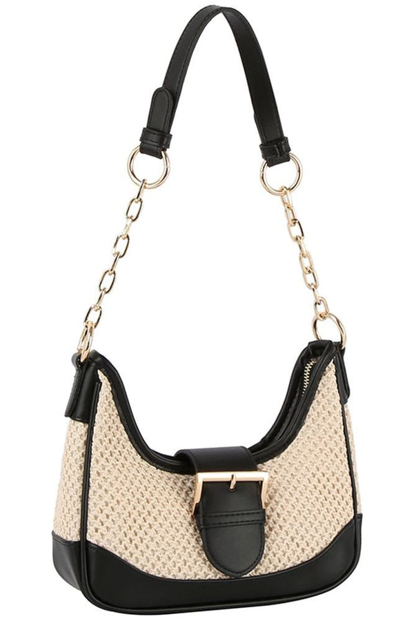 Two Tone Buckle Bag