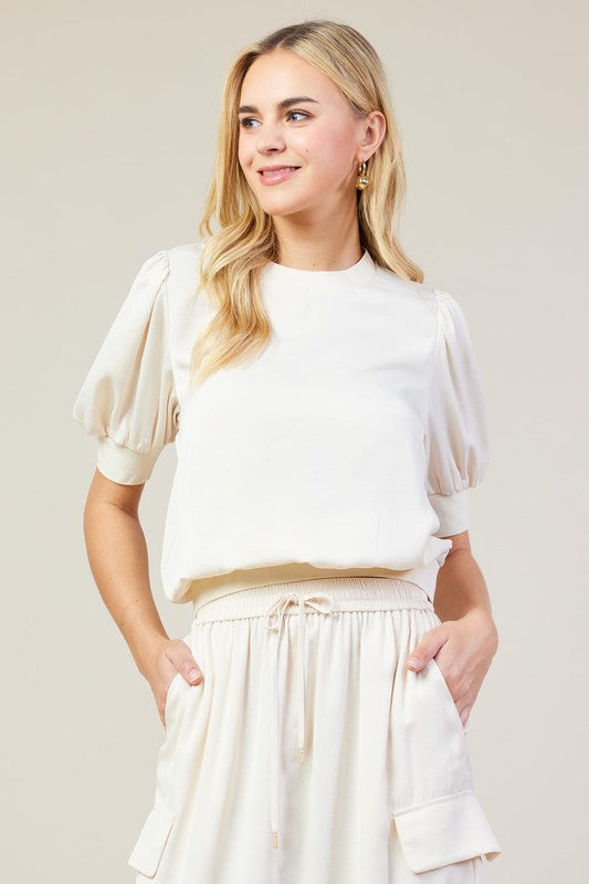 Bubble Sleeve Top