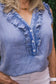 Shiloh Sleeveless Chambray Top