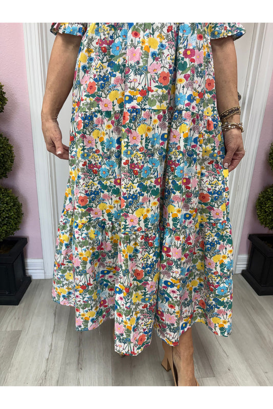 Petal Kiss Midi Dress