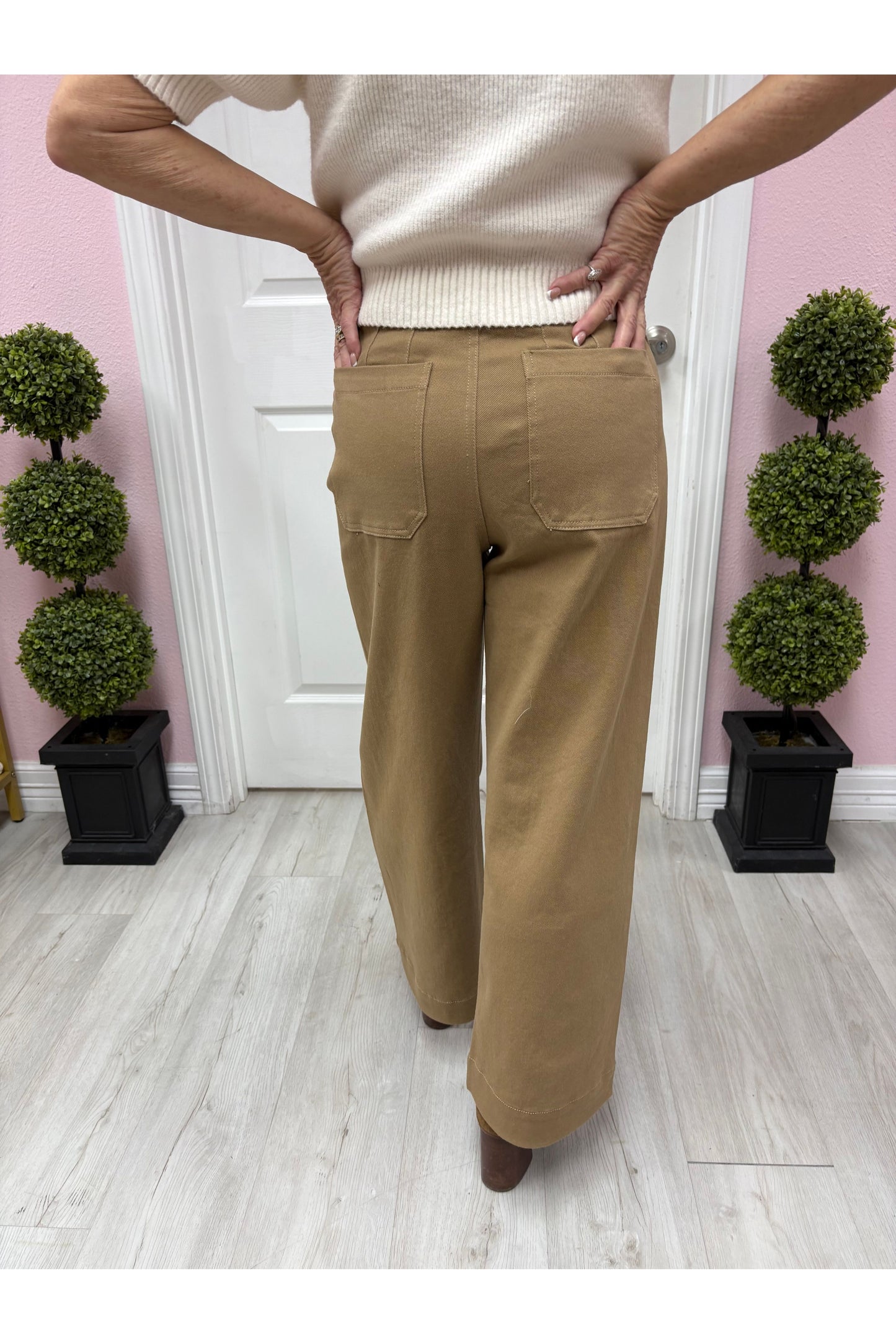 Soft Washed Wide Leg Pant
