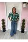 Camden Floral Print Smock Neck Blouse
