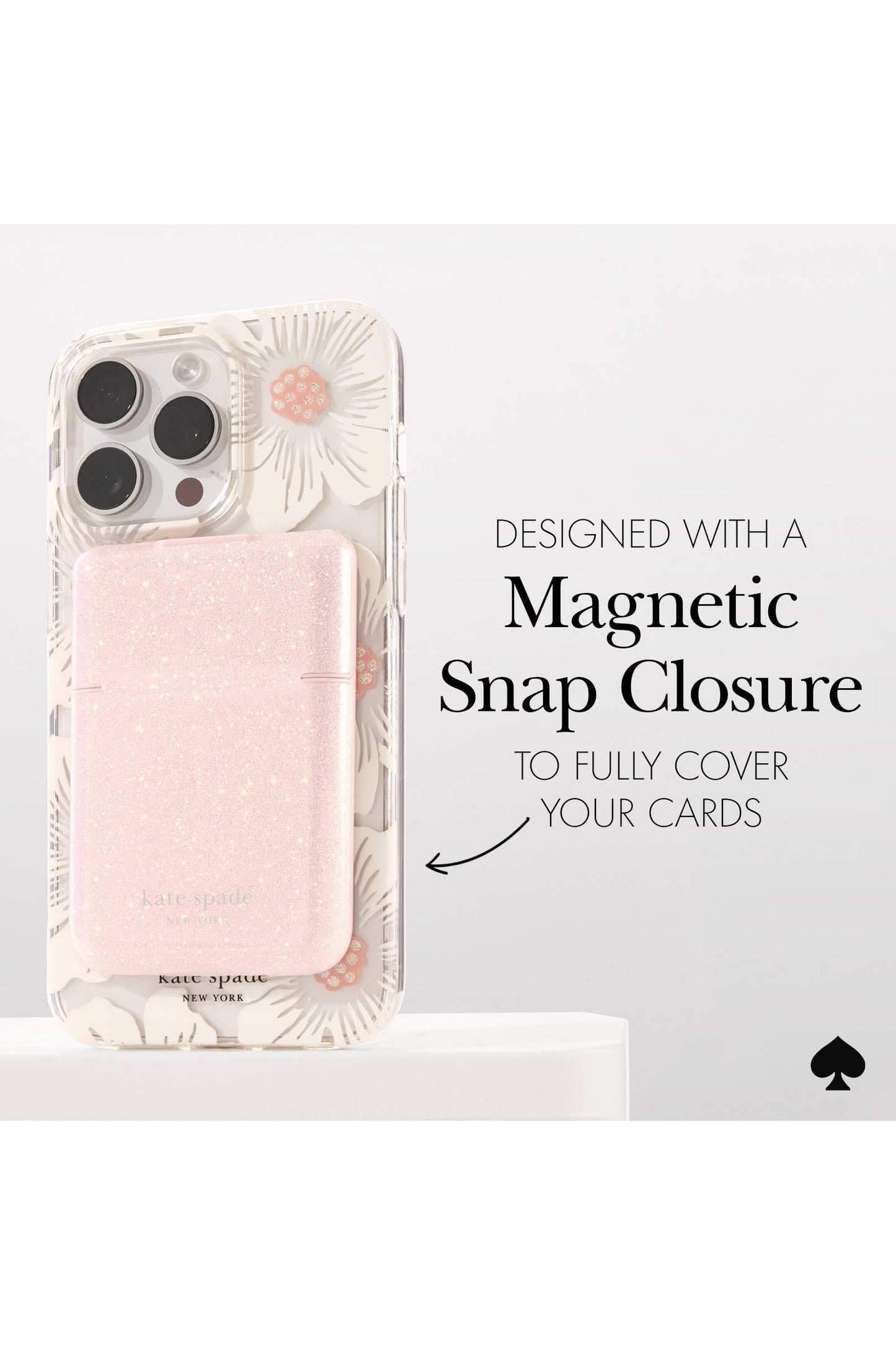 Kate Spade NY Flip Wallet MagSafe That Sparkle Pink