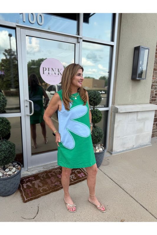 Evie Flower Applique Dress