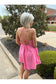 Pink Poplin Midi Dress