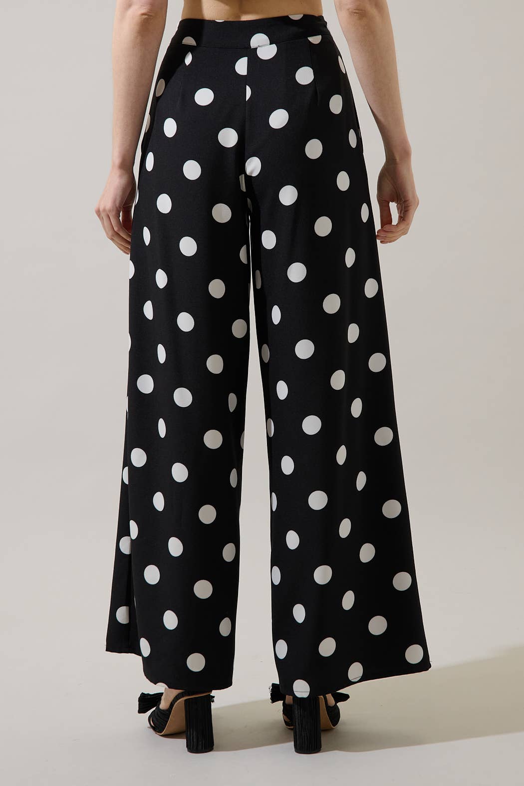 Randal Polka Dot Wide Leg Pants