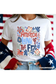 America Land of the Free T-Shirt – Retro Floral Independence