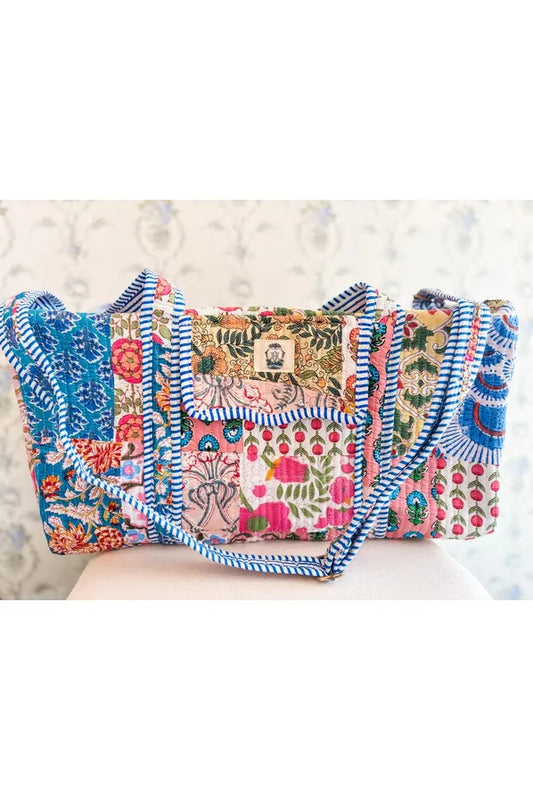 Wildflower Quilted Duffel Bag
