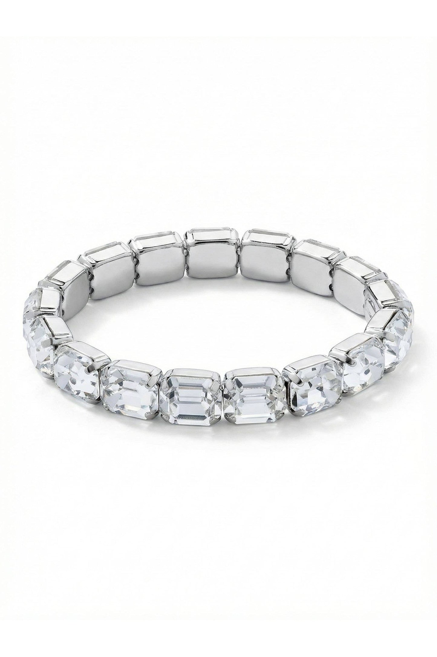 7 Inch Easton Emerald Cut Stretch Bracelet