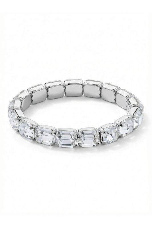 7 Inch Easton Emerald Cut Stretch Bracelet