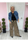 Leopard Print Wide Leg Drawstring Pant