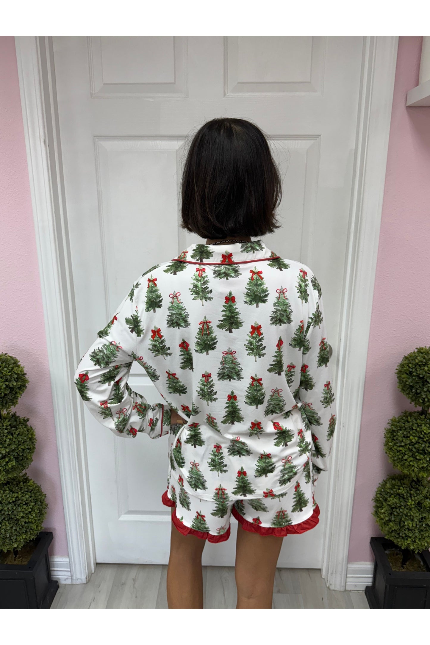 Under The Tree Ruffle PJ Set