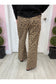Wide Leg Leopard Print Pants