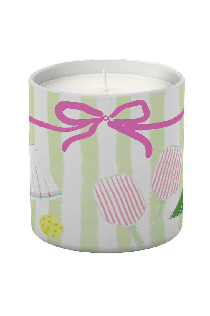 Dinker Court Pickleball Candle by Rebecca Illustrated