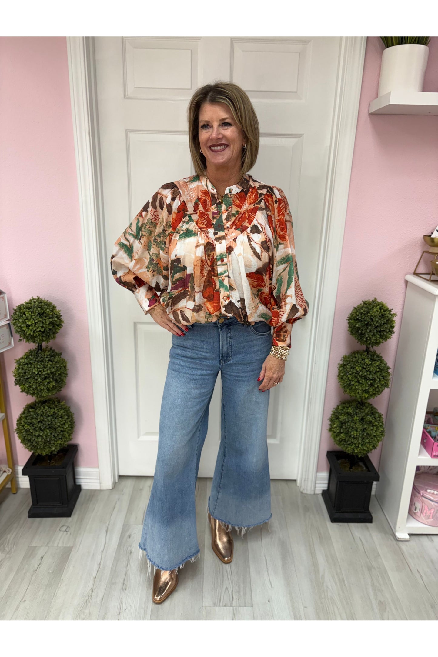 Abby  Floral Printed Blouse