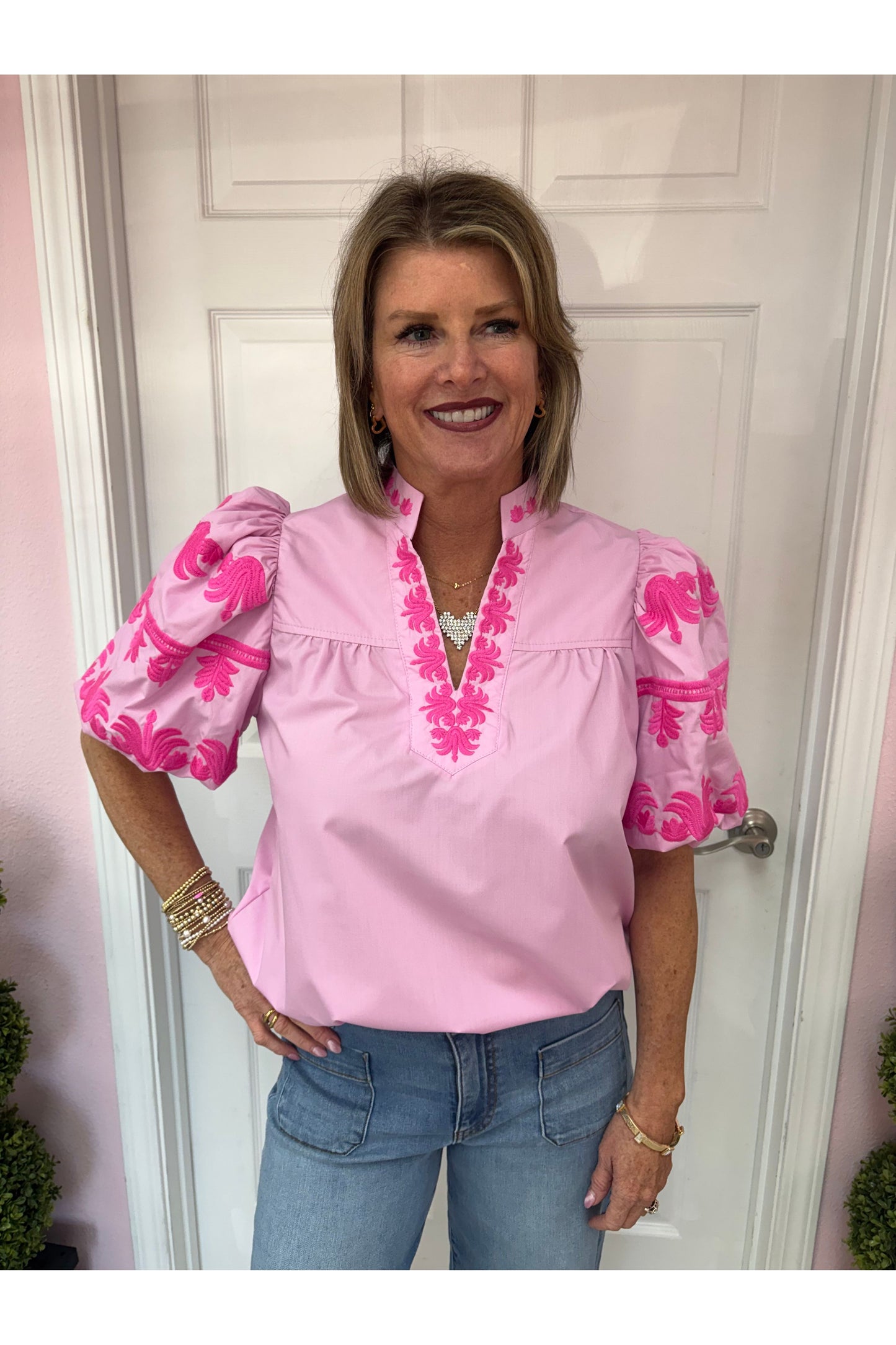 Bella Bubble Sleeve Blouse