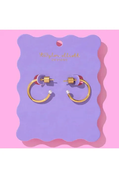 Small Hoop With Pearl