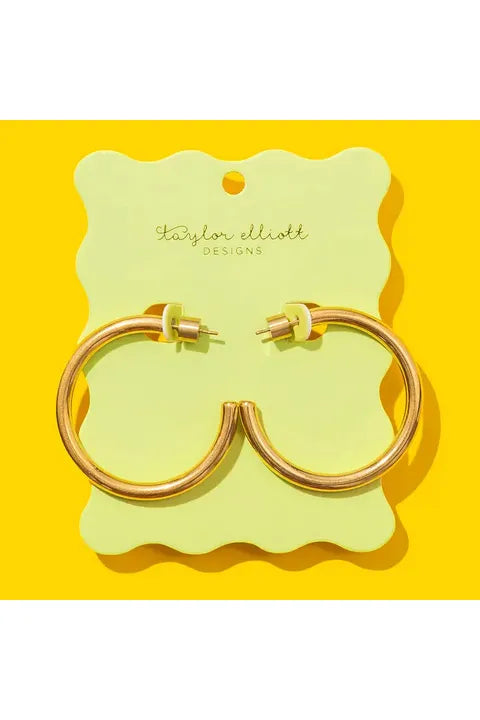 Terry Hoop Earrings