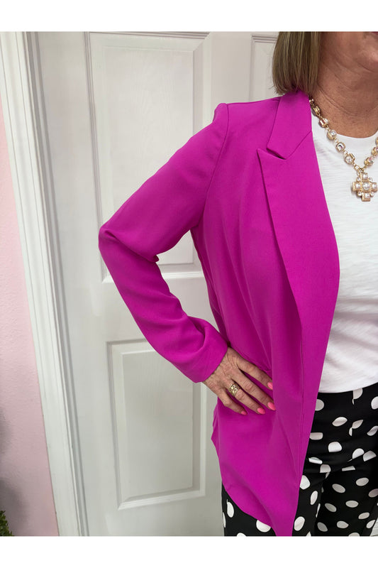 Magenta Lightweight Blazer