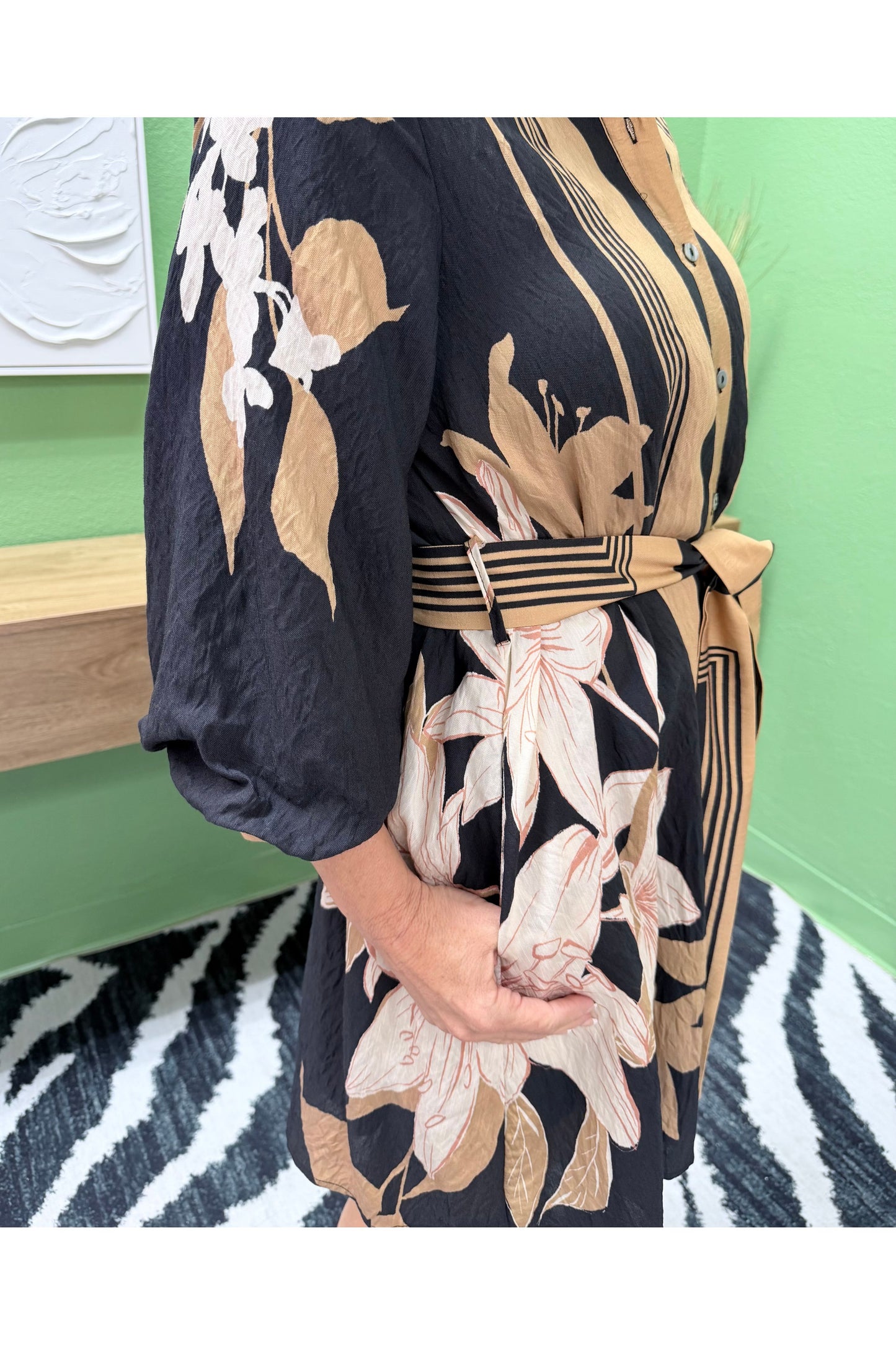 Grier Abstract Print Dress