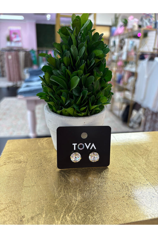 Tova The Basic Stud - Gold/Clear