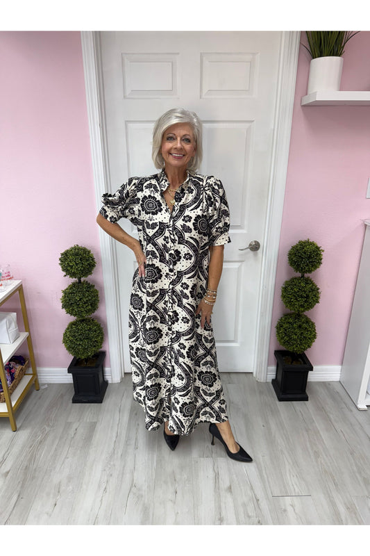 Caroline Floral Maxi Dress