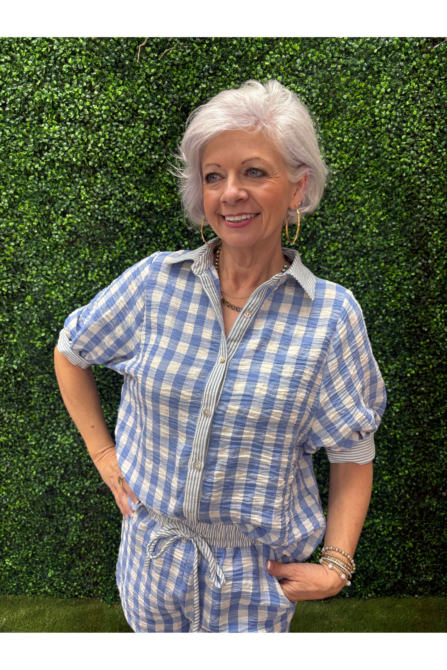 Checked Out Gingham Set