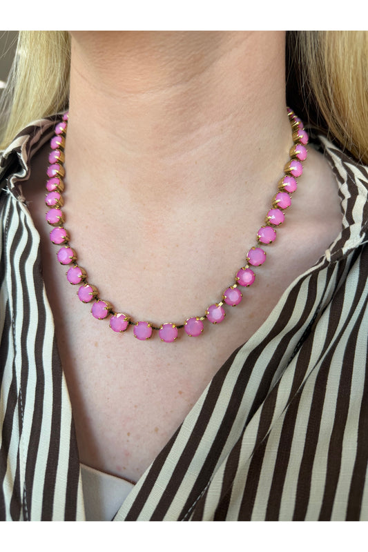 Tova Oakland Necklace Ultra White Opal Fuchsia