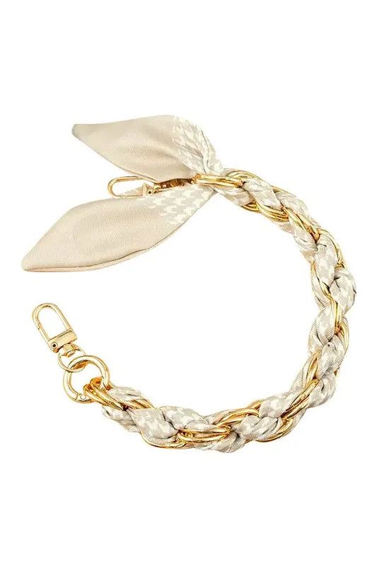 Gold Phone Chain with Scarf